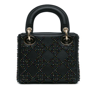 Dior Mini Beaded Lambskin Cannage Lady Dior