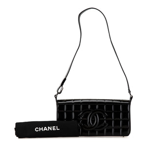 Chanel Patent Chocolate Bar Shoulder Bag