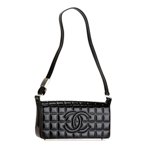 Chanel Patent Chocolate Bar Shoulder Bag