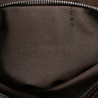 Fendi Zucca Canvas Shoulder Bag