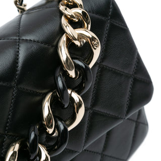 Chanel Medium Lambskin Elegant Chain Single Flap