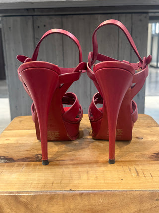 YSL heels red