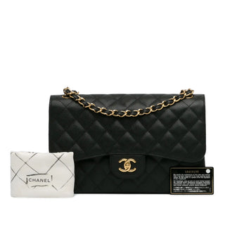 Jumbo Classic Caviar Double Flap