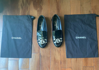 Chanel flats talla 37 1/2