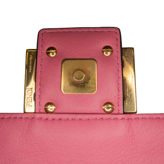 Fendi Zucca Embossed Baguette Satchel