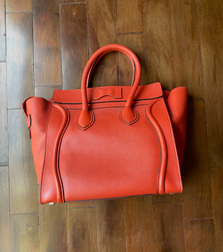 Celine luggage naranja