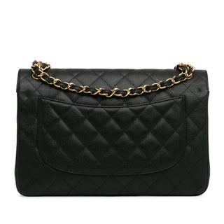 Jumbo Classic Caviar Double Flap