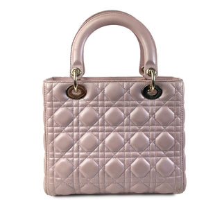 Dior Lady Medium Iridescent Lambskin Cannage