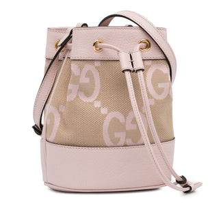 Gucci Mini Jumbo GG Canvas Ophidia Bucket Bag