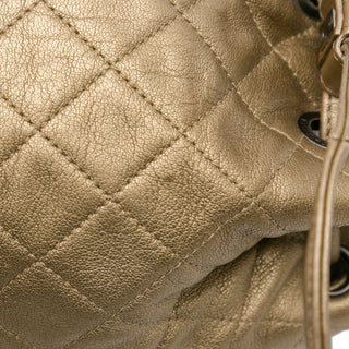 Chanel Metallic CC Charm Bucket Bag