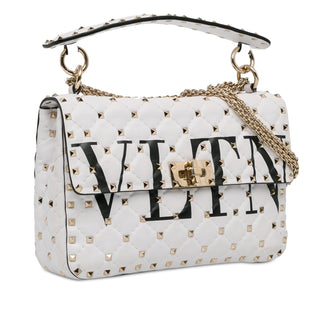 Valentino Rockstud Spike VLTN Leather Satchel