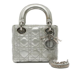 Dior Lady Mini Iridescent Lambskin Cannage