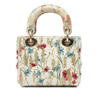 Dior Mini Hibiscus Embroidered Lady Dior