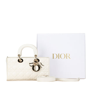 Dior Medium Lambskin Cannage Lady D-Joy