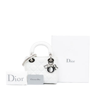 Mini Lambskin Cannage Lady Dior