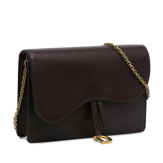 Dior Leather Saddle Wallet On Chain